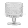 Copo Baixo de Vidro Gravado Copo para Destilados Copo de Coquetel Copo para Bebidas Copo de Sobremesa Vidro Gravado Retro Ins Girassol