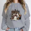 Sudadera Transfronteriza Halloween Fantasma Nacido Demasiado Rojo Forzado a Trabajar Pri Talla Europea
