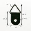 Metal à prova de ferrugem e resistente à corrosão gancho triangular de furo único peça de suspensão de corda de arame para porta-retratos fivela de suspensão hardware para ponto cruz gancho de suspensão