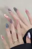 Unhas Manuais Vestíveis Populares do Xiaohongshu em Estilo Dopamina, Unhas Doces Francesas Meninas Que Deixam Sua Pele Mais Clara