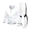 Conjunto de Sudadera Deportiva Juvenil 2024 con Estampado Patchwork y Pantalones Deportivos, Logo Personalizable, Envío Directo de una Pieza para Niños