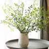 Nova Flor de Bambu Artificial Nandina com Galho Único para Decoração de Chão de Sala de Estar, Planta Verde para Decoração de Shopping e Paisagismo
