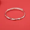 Pulsera de Plata Pura 9999 Cielo Estrellado de Mobius, Diseño de Empuje y Tirón Estilo Chino, Pulsera Versátil de Plata Pura de Lujo Ligero, Regalo para Novia