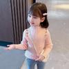 [em estoque suéter para meninas infantil outono e inverno suéter de gola redonda estilo western para meninas roupas de outono tricô canelado infantil baixo