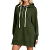 Vestido Sudadera Adelgazante de Color Sólido con Cremallera Estilo Europeo y Americano para Primavera y Otoño, Traje Casual para Mujer, Nuevo Estilo de Principios de Otoño 2026