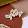 Presilha de cabelo de pérola estilo coreano para meninas, simples e estilosa, alto valor estético, adequada para uso diário, presilha lateral para franja e cabelos soltos, acessório de cabelo de presilha lateral de uma linha