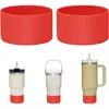 En stock funda de silicona para taza térmica antideslizante resistente a altas temperaturas botas para taza de silicona 7.5cm 9cm funda para taza