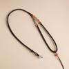 Cuerda colgante hecha a mano, cordón de alta calidad, hebilla de seguridad de jade, collar con colgante de jade, cuerda simple para hombres y mujeres, estilo antiguo