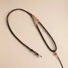 Colgante Hecho a Mano Cuerda Trenzada Cuerda Colgante de Gama Alta Hebilla de Seguridad de Jade Collar con Colgante de Jade Cuerda para Hombres y Mujeres Cuerda Fina Simple Estilo Antiguo
