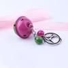 Llavero de coche con campana de dos colores, accesorio creativo con forma de fruta, campana pequeña, color de pintura a juego, accesorios de bricolaje, colgante, regalo