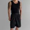 Nuevo Chaleco de Punto Ajustado de Canalé con Cuello Redondo Estilo Americano Casual para Hombre, Camiseta sin Mangas Elástica tipo Tanque