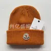 Gorros de Punto de Marca de Moda para Otoño e Invierno, Gorros Fríos con Puntera Bordada Estereoscópica de Letra, Gorros Cálidos Unisex, Listos para la Venta