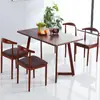 Mesa de Comedor y Sillas de Hierro para Restaurante Combinación Mesa de Comedor para el Hogar Silla de Comedor Silla de Cuerno para Cafetería Muebles de Oficina Mesa Cuadrada Banco Fábrica