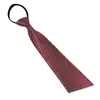 Corbata de Hombre 8cm Formal Nudo Hecho a Mano Sin Nudos Cremallera Camisa de Mujer Negocios Gama Alta Estampada Azul Oscuro Rojo Negro