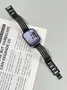 Correa universal para Apple Watch - Banda de acero metálico para correa de muñeca Apple Watch