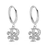Pendientes de Acero Inoxidable Chapado en Oro 18K con 26 Letras, Pendientes de Zirconia con Forma de Ola de Lujo, Pendientes Elegantes