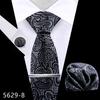 Mancuernillas cuadradas de corbata alta para hombre traje Vestido Negocios Banquete Boda Poliéster Corbata Larga Fábrica de Shengzhou