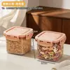 Pote BNBSselado Pote de Arroz Recipiente de Armazenamento de Grau Alimentício Cozinha Temperos Grãos Secos Caixa de Cereal