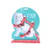 Arnés y Correa para Gatos de Nuevo Estilo para Uso en Exteriores, Arnés en Forma de H para Gatitos y Perros, Collar y Correa Anti-Escape para Gatos y Perros