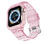 Para Apple Watch 12345678SE Generación AppleWatch9 Paso TPU Color Transparente Apple Correa de Una Pieza