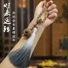 Pote com cabo de sândalo verde pequeno bule pingente de sachê pingente de chaveiro Wenwan cabo cabo Hu joias estilo antigo
