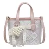 Moda Nuevo Estilo Chino Bordado Bolso de Cubo de Mano para Mujer Verano 2025 Nuevo Bolso de Hombro Versátil Color-Block Bolso Cruzado de Moda
