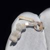 Llavero colgante de oso violento de caricatura de diamante en polvo ligero, accesorios de decoración colgante de muñeca exquisita tridimensional