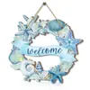 Guirnalda de Playa Nueva de Verano Temu Transfronteriza Decoración de Bienvenida a Casa Letrero de Madera de Bienvenida Letrero Decorativo Creativo