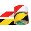 Cinta de Advertencia Longting Material PVC Pegatina de Piso Cinta de Advertencia Negro y Amarillo Cinta con Logo para Piso 4.8