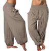 2021 Desejo Transfronteiriço AliExpress Europa e América Calça Larga Lisa de Cor Sólida Calças Casuais Femininas Calças Harlan