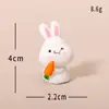 Enfeites de Micro Paisagem Coelho Fofo Criativo Decoração de Artesanato DIY de Resina para Desktop Pequenos Enfeites Acessórios Atacado