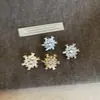 Pendientes de Copo de Nieve de Circonita para Mujer Diseño Nicho Elegantes Accesibles Lujo Moda Tendencia Retro Ropa de Trabajo Pendientes Versátiles Pendientes