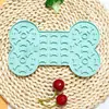 Tapete Lick para Novos Animais de Estimação Transfronteiriço Tapete Alimentador Lento para Cães de Grau Alimentício Tapete Alimentador Lento Estilo Osso Tapete Alimentador de Silicone para Animais de Estimação