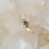 Anillo Chiba "Astrolabe" de Gama Alta con Diseño de Nicho en Cobre Natural Chapado en Oro Rosa para Mujer Estilo Retro Industrial