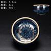 Incrustado con plata para construir un horno de lámpara cambio de horno Tianmu taza maestra cuenco taza individual doce zodiaco lámpara de té taza kung fu venta al por mayor de fábrica