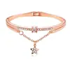 Pulsera estilo simple europeo y americano femenina borla estrella de cinco puntas moda elegante todo-partido pulsera estrellada pulsera joyería