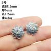 Xizang Prata Retrô Contas Espaçadoras Anêmona Flor Formato Trevo de Quatro Folhas Passante DIY Pulseira Contas de Buda Costas Nuvem Acessórios de Joalheria Atacado