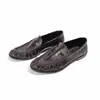 Nuevos mocasines retro plisados para mujer 2026, piel genuina, estilo británico, punta redonda, tacón grueso, sin cordones, zapatos pequeños de cuero versátiles