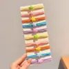 2025 Novos Elásticos Coloridos de Alta Elasticidade para Cabelo Infantil Borrachas Duráveis Tiaras para Meninas