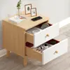 Mesita de noche moderna minimalista, mueble pequeño simple para dormitorio, mueble de almacenamiento pequeño para vivienda de alquiler