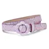 Cinturón Infantil con Hebilla de Flor de Ciruelo, Cinturón Delgado Estilo Ins, Accesorio Decorativo Casual Unisex con un Toque de Lujo, Cinturón de Cuero Infantil