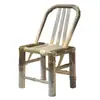 Silla de Bambú, Taburete de Bambú, Silla con Respaldo, Cama Antigua Tejida de Bambú para Bed & Breakfast, Silla para Olla Caliente para Personas Mayores, Silla Individual de Mahjong para Niños, Muebles de Bambú