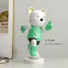 Oso Violento Celebridad de Internet Adorno para Sala de Estar Juego Completo Decoración Gabinete de Vino Gabinete de TV Gabinete de Oficina Tamaño Pequeño Gama Alta