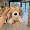 Nuevo Lindo Peluche Perro Westie Creativo Liga para el Cabello Muñeca Falda Llavero Cachorro Lindo Colgante de Bolso para Mujeres