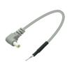 Conector Codo Macho de Seguridad Personalizado al por Mayor DC2.35 a Calibre de Cable Cable Blindado de Goma Conductiva TPU Gris para Terapia