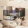 Estante de Pared para Dormitorio Litera de Estudiante Artefacto de Almacenamiento en Pared sin Taladro Cesta de Pared Montada en la Pared junto a la Cama del Dormitorio
