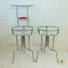 Soporte de Lavabo Antiguo, Estante de Acero Inoxidable de Pie para Lavabo, Tocador Simple, Soporte de Trípode para Baño, Soporte de Lavabo para el Hogar
