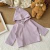 Sudadera para Bebé Tipo Primavera y Otoño una Sudadera con Capucha de Algodón Puro Tipo Waffle para Niños y Niñas Ropa de Salida para Bebé de Otoño