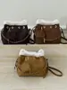 Bolsa de Cubo Nueva de Otoño e Invierno 2026 Transfronteriza Estilo Vintage de Gama Alta Bolso de Mano Versátil Bolso de Hombro Cruzado Estilo Casual para Mujer