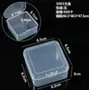 Caja Cuadrada Pequeña Transparente con Tapa, Caja de Herramientas, Manicura, Uñas Postizas, Caja de Plástico, Juguetes, Accesorios, Caja de Embalaje para Exportación Transfronteriza